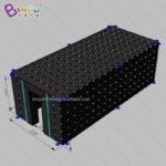Pvc 7 2x3 2x2 4m Black Square Tent Marquee Customized Room For Outdoor Use Pavilion - 5