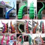 Highly Recommended 3-5mh Inflatable Octopus Tentacle Replica Toy Inflating Characteristic Color Style Leg Ocean Theme Decoration - 5