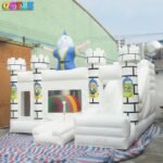 Hot Ocyle Best-selling White Inflatable Clown For And Slide Combination Bouncing House - 2