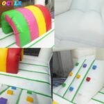 Hot Ocyle Best-selling White Inflatable Clown For And Slide Combination Bouncing House - 6