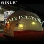 Half-sphere 5m Outdoor Inflatable Half Dome Tent Logo Printed Bar With Colorful Lights For Party Wedding Decoration - 2