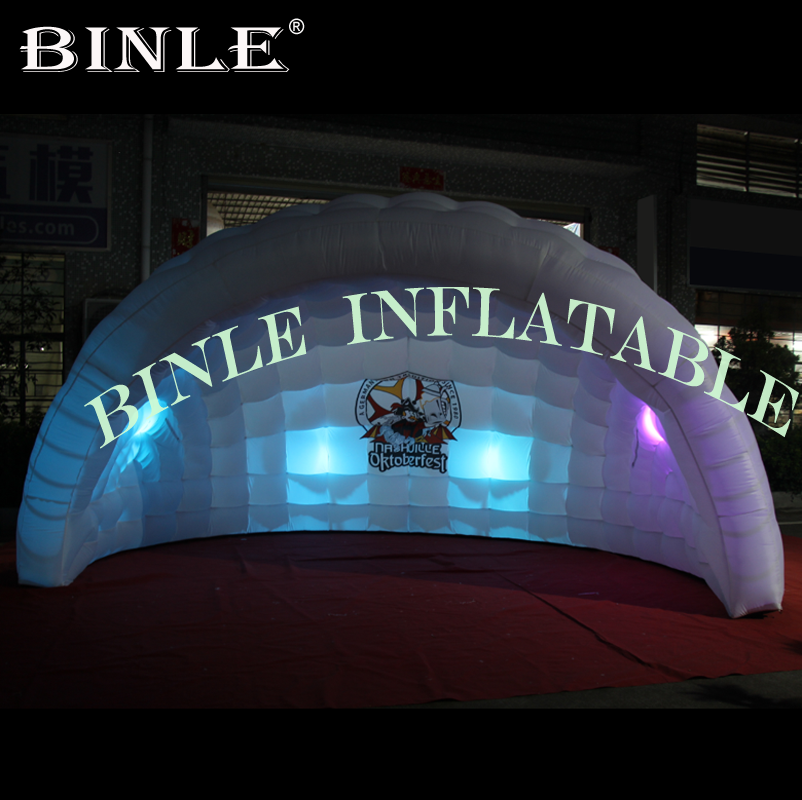 5m Inflatable Halfdome Tent With Logo Print Colorful Lights For Outdoor Party Wedding Bar Decoration - 2 5m Inflatable Halfdome Tent With Logo Print Colorful Lights For Outdoor Party Wedding Bar Decoration - 2