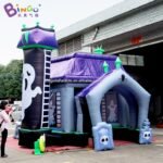 Halloween Decoration 4x5x4 2mh Inflatable Haunted House Tunnel For Outdoor Event Standing Balloon Toys - 3