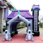 Halloween Decoration 4x5x4 2mh Inflatable Haunted House Tunnel For Outdoor Event Standing Balloon Toys - 2