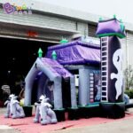 Halloween Decoration 4x5x4 2mh Inflatable Haunted House Tunnel For Outdoor Event Standing Balloon Toys - 5