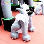 Halloween Decoration 4x5x4 2mh Inflatable Haunted House Tunnel For Outdoor Event Standing Balloon Toys - 6