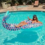 Hawaii Inflatable Mermaid Swimming Ring Large 180cm Lifebuoy Summer Fun Pool Beach Party Decoration Kid Adult Float Toy
