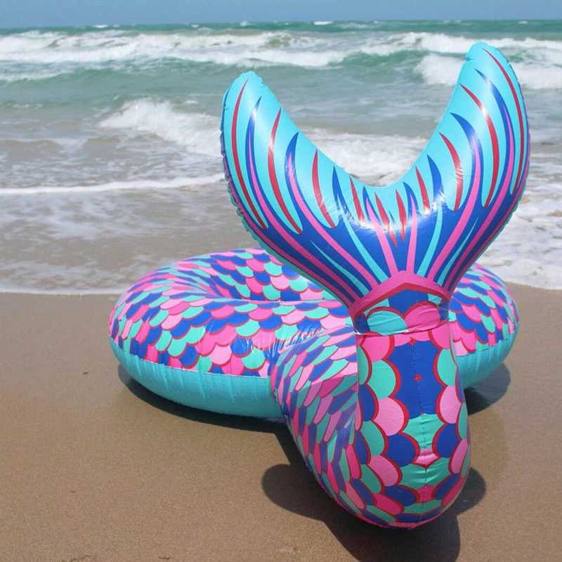 Extra Large 180cm Inflatable Mermaid Swimming Ring Hawaii Themed Lifebuoy Fun Beach Pool Party Float Toy For Kids Adults - 7 Extra Large 180cm Inflatable Mermaid Swimming Ring Hawaii Themed Lifebuoy Fun Beach Pool Party Float Toy For Kids Adults - 7