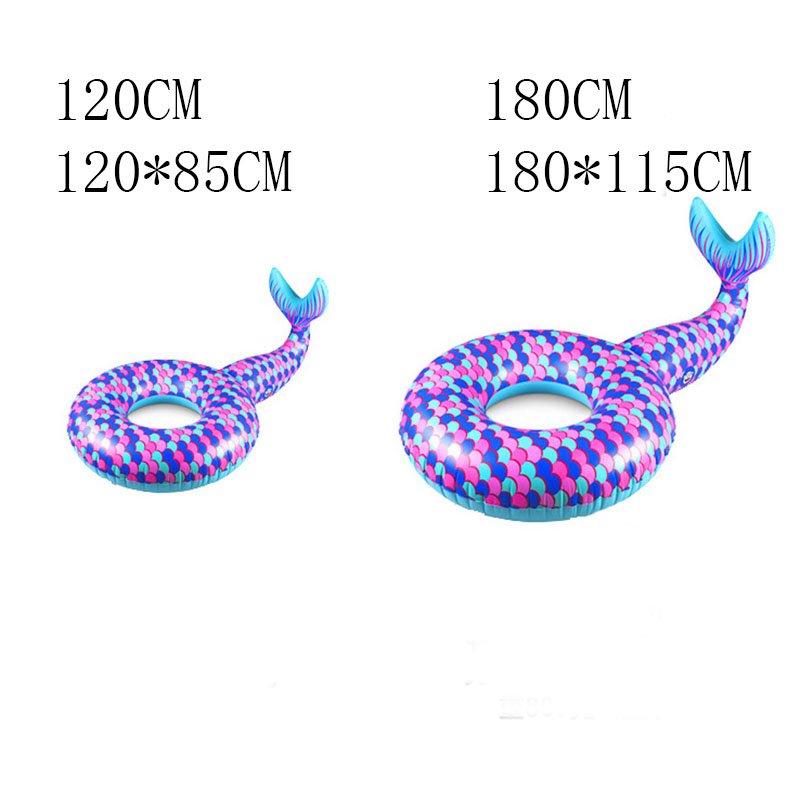 Extra Large 180cm Inflatable Mermaid Swimming Ring Hawaii Themed Lifebuoy Fun Beach Pool Party Float Toy For Kids Adults - 1 Extra Large 180cm Inflatable Mermaid Swimming Ring Hawaii Themed Lifebuoy Fun Beach Pool Party Float Toy For Kids Adults - 1
