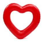 Heart-shaped Inflatable Pool Float Mattress Swimming Ring Swim Lifebuoy Water Toys For Kids Adults Beach Party - 2