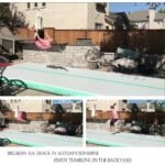 4x1x0 1m Colorful Double Wall Fabrice Made Inflatable Gym Air Track Block Airblock For - 6