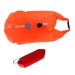 High Visibility Inflatable Dry Bag Open Water Swimming Tow Float - 6