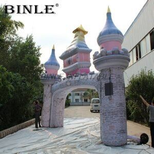Hot Inflatable Castle Arch With Blower Custom Archway For Wedding Party Decoration - 2
