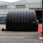 Hot Waterproof Black Inflatable Tunnel Tent Small Stage Cover For - 2