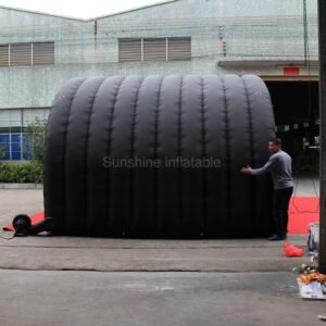 Hot Waterproof Black Inflatable Tunnel Tent Small Stage Cover For - 2