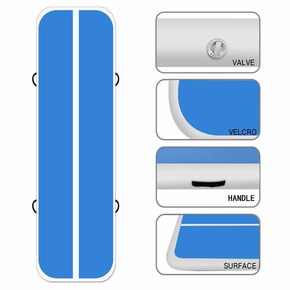 7m8m10m X2mx02m Inflatable Gymnastics Airtrack Home Training Tumbling Air Track Floor Trampoline For Beach Use - 3