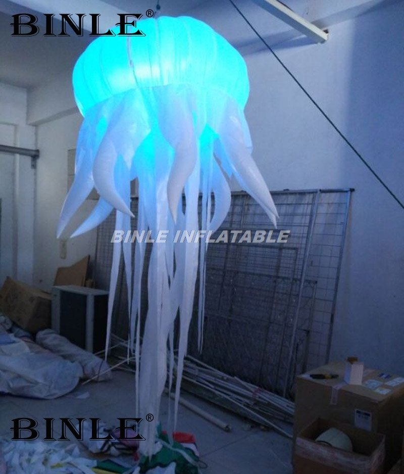 Led Illuminated Inflatable Jellyfish Balloon Lamp For Birthday Parties Holiday Events And Festive Decorations - 5