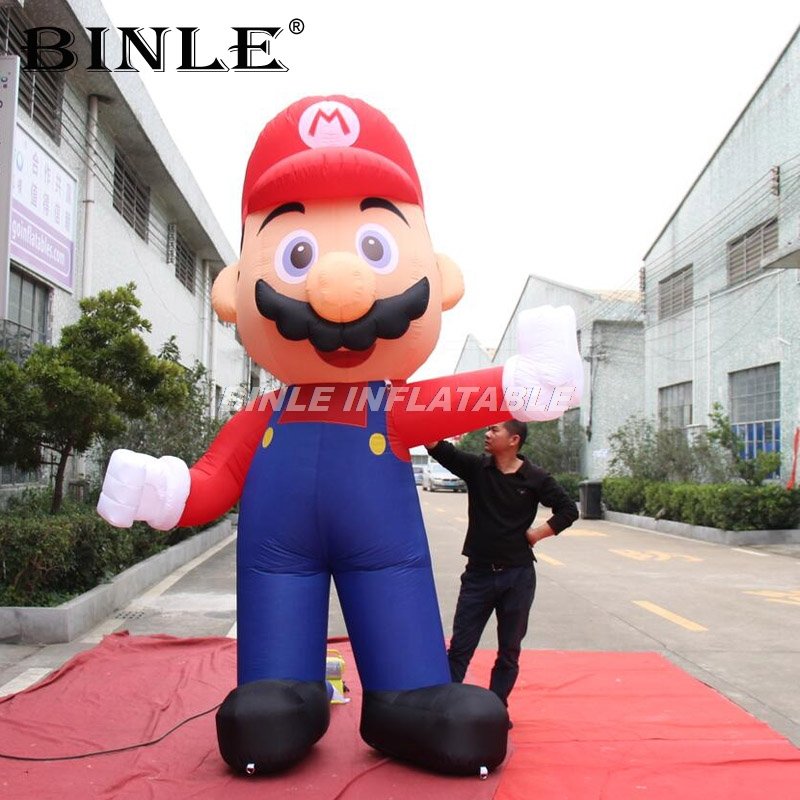 Gigantic Outdoor Super Mario Inflatable Cartoon Character Weatherproof Display For Kids Parties Events - 1