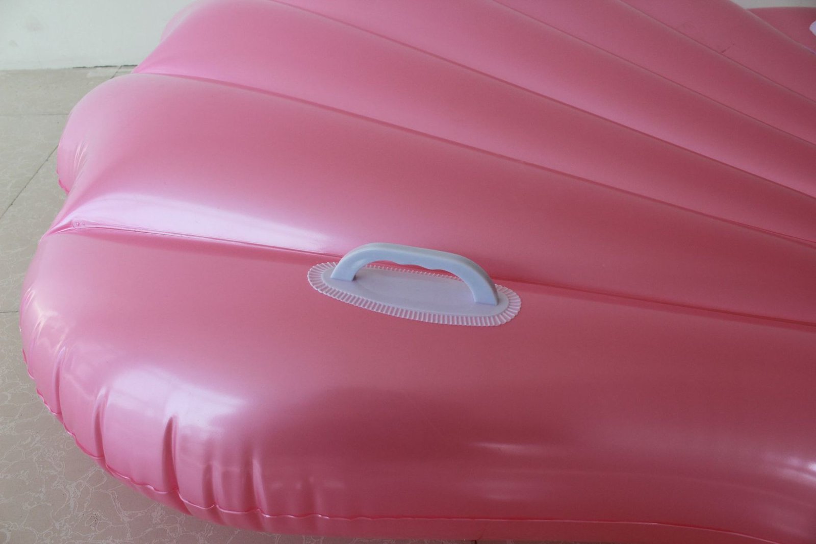 White Inflatable Shell Pool Float Aqua Lounger Swim Ring With Durable Handles Floating Raft - 13 White Inflatable Shell Pool Float Aqua Lounger Swim Ring With Durable Handles Floating Raft - 13