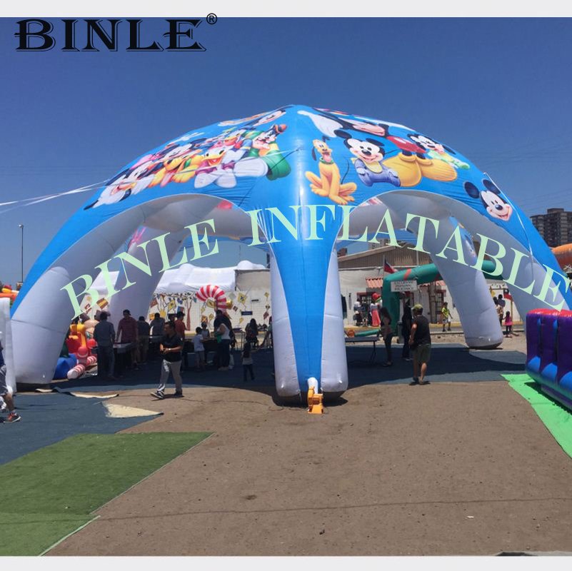 Santa Claus Christmas Inflatable Grotto Tent 3x3m Outdoor Festive Decorations Holiday Design House - 2