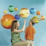 Imitation Solar System Nine Planets Model Children Inflatable Ball Early Learning Toys For Kids Outdoor Fun Birthday Party Props