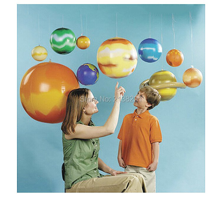 Kids Educational Inflatable Solar System Model Nine Planets Outdoor Learning Toys For Birthday Parties - 4 Kids Educational Inflatable Solar System Model Nine Planets Outdoor Learning Toys For Birthday Parties - 4