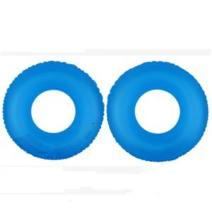 Inflatable Adult Children Swimming Ring Pool Float Circle Swim Crystal Clear - 2