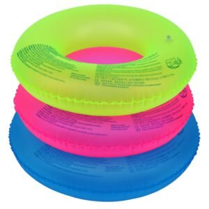 Inflatable Adult Children Swimming Ring Pool Float Circle Swim Crystal Clear