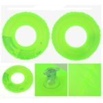 Inflatable Adult Children Swimming Ring Pool Float Circle Swim Crystal Clear - 5