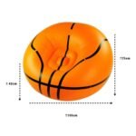 Inflatable Basketball Chair Soccer Ball Air Sofa Indoor Living Room Flocking Pvc Football Lounger Adult Kids Lounge - 6