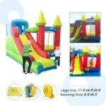 Inflatable Bounce House With Slide Trampoline Bouncy Castle Kids Pvc Oxford 3 5x3x2 7m Christmas Gift Door To - 3
