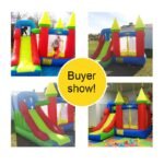 Inflatable Bounce House With Slide Trampoline Bouncy Castle Kids Pvc Oxford 3 5x3x2 7m Christmas Gift Door To - 6