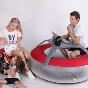 Inflatable Camping Table Outdoor Furniture Air Sofa Folding Children Multiplayer Round With Pump Tools