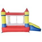 Inflatable Castle 3 7x2 6x2 1m Bouncer Trampolines Bounce House Bouncy Jumping Games Dual Slide & Balls Blower Pvc Oxford Cloth - 5