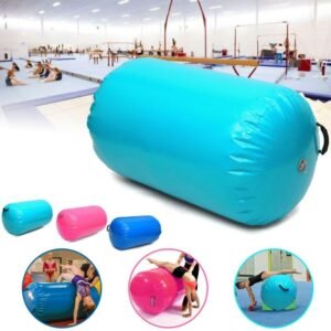 Inflatable Christmas 100x85cm Gymnastics Mat Air Rolls Training Roller Beam Cylinder 120x60 80cm For With Pump