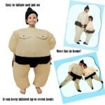 Inflatable Costume Suits Wrestler Halloween For Adult Children Fat Man Party Cosplay Blowup - 3