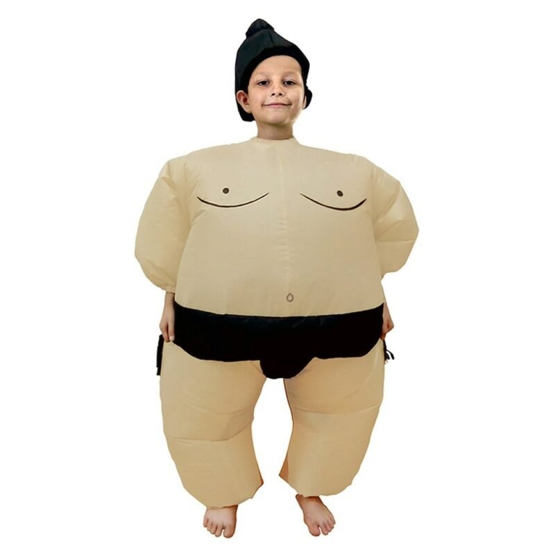 Inflatable Costume Suits Wrestler Halloween For Adult Children Fat Man Party Cosplay Blowup