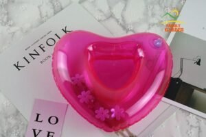 Inflatable Drink Glass Holder Pool Floats Cup Holders Floating Coasters Swan Donut Duck Football Flamingo Heart Cloud Mushroom - 2