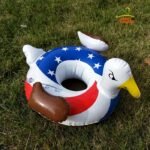 Inflatable Drink Glass Holder Pool Floats Cup Holders Floating Coasters Swan Donut Duck Football Flamingo Heart Cloud Mushroom - 4