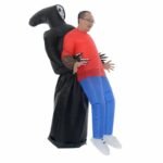 Inflatable Ghost Costume Halloween Party Skeleton Devil Cosplay Dress Adult Activity Props - 4
