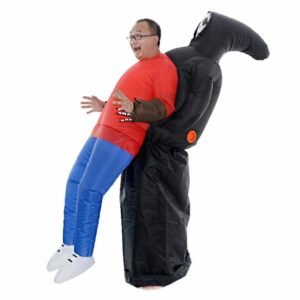 Inflatable Ghost Costume Halloween Party Skeleton Devil Cosplay Dress Adult Activity Props