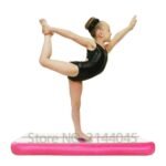 Inflatable Gymnastic Airtrack Tumbling Yoga Air Trampoline Track For Birthday Training Taekwondo Cheerleading 1mx0 6m Pink Blue - 2