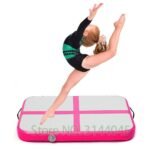 Inflatable Gymnastic Airtrack Tumbling Yoga Air Trampoline Track For Birthday Training Taekwondo Cheerleading 1mx0 6m Pink Blue