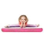 Inflatable Gymnastic Airtrack Tumbling Yoga Air Trampoline Track For Birthday Training Taekwondo Cheerleading 1mx0 6m Pink Blue - 4