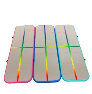 Inflatable Gymnastics 5x1x0 2m Airtrack Tumbling Air Track Floor Trampoline For Home Use Training Cheerleading Beach Pump