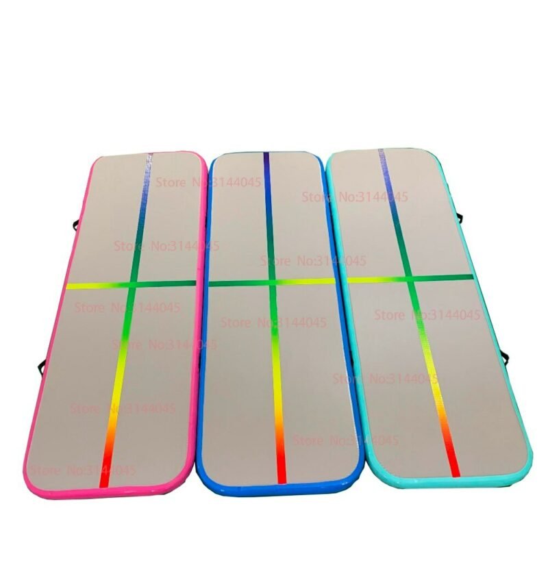 Inflatable Gymnastics 5x1x0 2m Airtrack Tumbling Air Track Floor Trampoline For Home Use Training Cheerleading Beach Pump