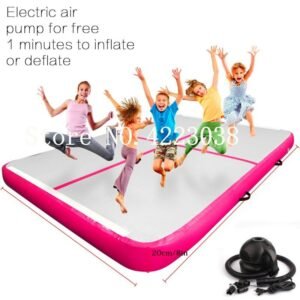 Inflatable Gymnastics Airtrack Tumbling Air Track Floor 1 2 3m Trampoline Electric Pump For Home Use Training Cheerleading - 2