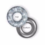 Inflatable Holographic Glitter Swimming Ring In Gold Sequins Swim Circle Raft For Beach Fun Water Party Toy Ins Hot Boia Piscina - 3