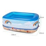 Inflatable Hot Rectangle Swimming Pool Home Use Thicken Paddling Pools Baby Bathtub Child Toy G2008 - 6