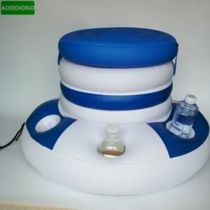 Inflatable Ice Bucket Bag Swimming Pool Float Pvc Plastic Water Play Drink Bottle Cup Holder Party Floating - 2